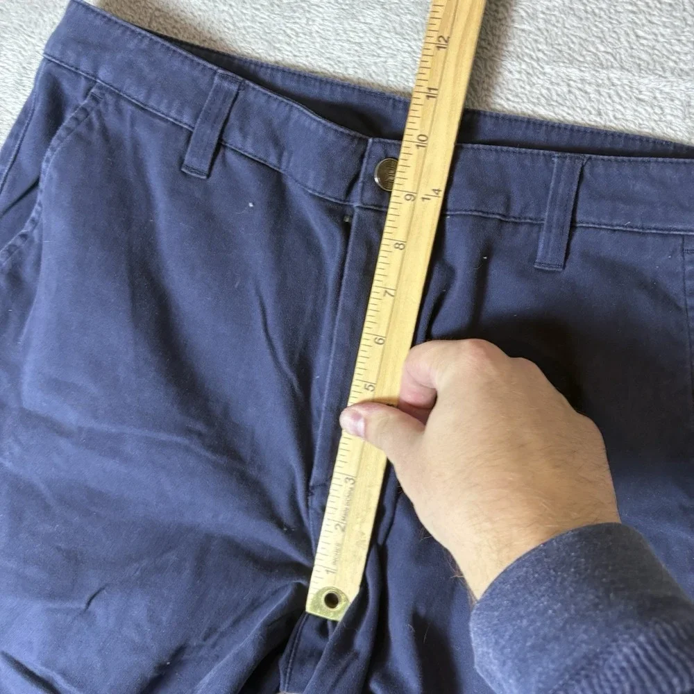 BYLT Men's Size M Medium Classic Chino Pant Navy Blue Stretch‎ 32x29